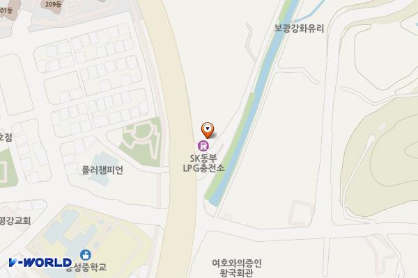 동부LPG충전소 위치 지도 — 충북 청주시 상당구 이정골로 9