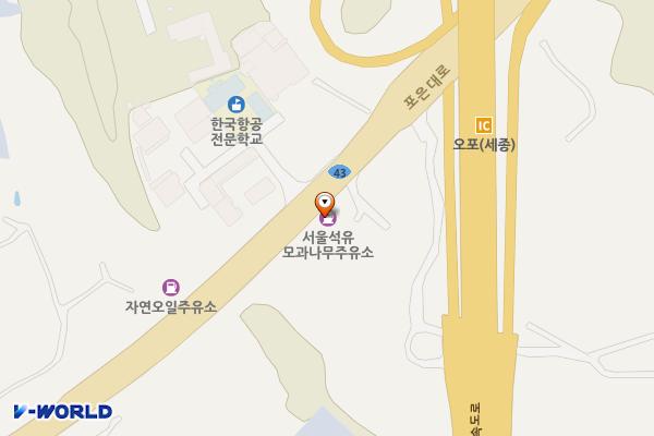 모과나무 위치 지도 — 경기 용인시 처인구 모현면 포은대로 226