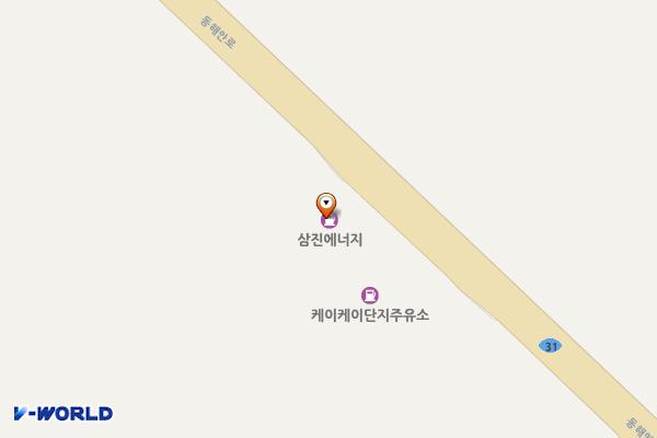 포항 단지주유소 위치 지도 — 경북 포항시 남구 동해안로 6303