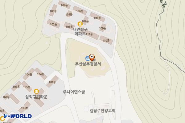 부산남부경찰서 위치 지도 — 부산광역시 남구 황령대로319번가길 81