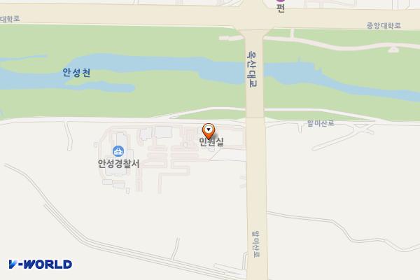 안성경찰서 위치 지도 — 경기도 안성시 알미산로 140