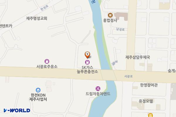 늘푸른주유소 위치 지도 — 제주 제주시 서광로 137