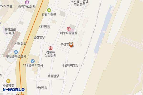 부산중부경찰서 위치 지도 — 부산광역시 중구 충장대로13번길 40