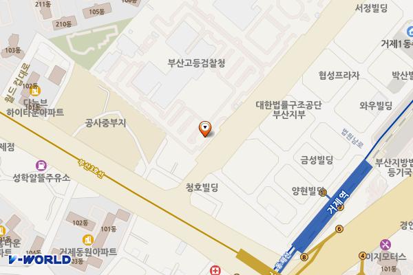 부산고등검찰청 위치 지도 — 부산광역시 연제구 법원로 15