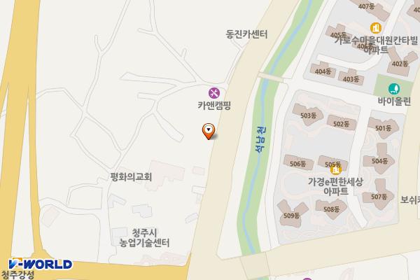기아오토큐 서청주서비스 위치 지도 — 충청북도 청주시 흥덕구 강서로 25