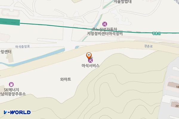 기아오토큐 마석서비스 위치 지도 — 경기도 남양주시 화도읍 경춘로 2050
