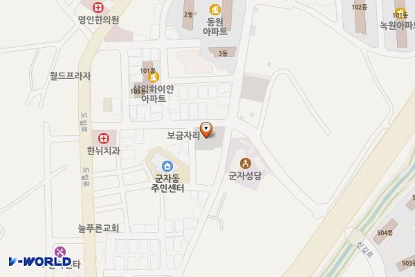 도일시장 공영주차장 위치 지도 — 경기도 시흥시 군자로534번길 30