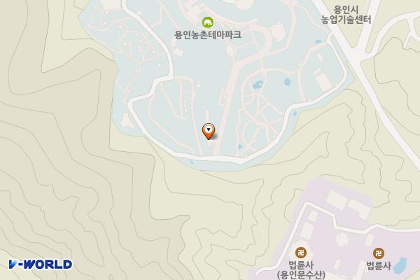 용인농촌테마파크 위치 지도 — 경기도 용인시 처인구 원삼면 농촌파크로 80-1