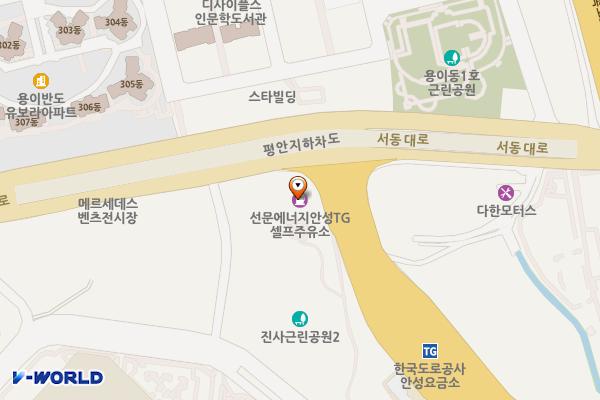 HD현대오일뱅크 안성TG셀프주유소 위치 지도 — 경기도 안성시 공도읍 서동대로 3986