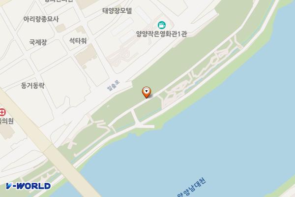 양양 남대천 제2주차장 위치 지도 — 강원특별자치도 양양군 양양읍 남문리 226-2번지