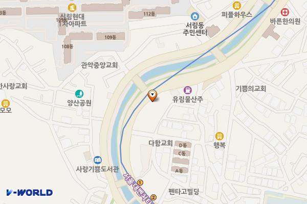 HD현대오일뱅크 신림LPG충전소 위치 지도 — 서울특별시 관악구 신림로 170