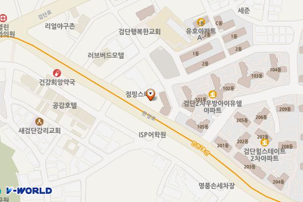 HD현대오일뱅크 검단주유소 위치 지도 — 인천광역시 검단구 완정로 138