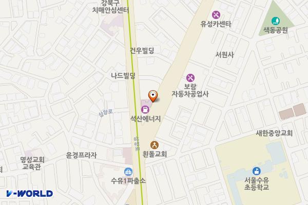빨래골 노상공영주차장 위치 지도 — 서울특별시 강북구 수유동 472-563