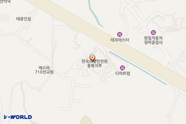 한국소방안전원 충북지부 위치 지도 — 충청북도 청주시 서원구 2순환로1502번길 5