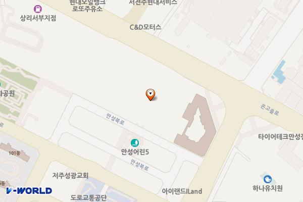 스페이스온 지식산업센터 위치 지도 — 전북특별자치도 전주시 덕진구 만성북로 51-25