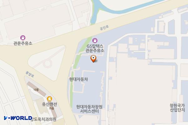 엠모터스프라자빌딩 위치 지도 — 경남 창원시 성산구 공단로 18
