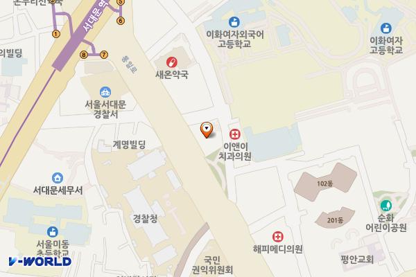 바비엥-1 위치 지도 — 서울특별시 중구 통일로 102