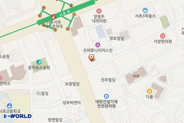 서초3동 열린문화센터 위치 지도 — 서울특별시 서초구 반포대로28길 7