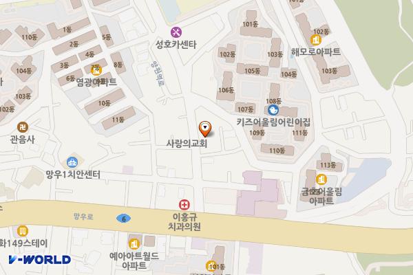 신내역 시티원스퀘어 위치 지도 — 서울특별시 중랑구 망우동584
