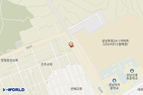 희망대 제2공영주차장 위치 지도 — 경기도 성남시 수정구 신흥동 870