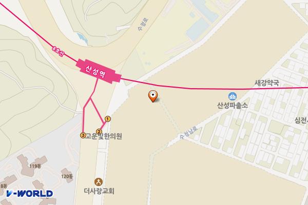 남한산성순환로주차장 위치 지도 — 경기도 성남시 수정구 신흥동 2440