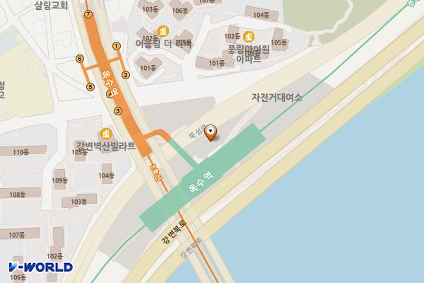 옥수역 주차장 위치 지도 — 서울특별시 성동구 동호로 21