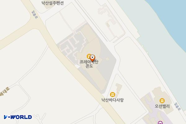 낙산 솔밭식당 앞 도로변 위치 지도 — 강원특별자치도 양양군 양양읍 조산리 433-22