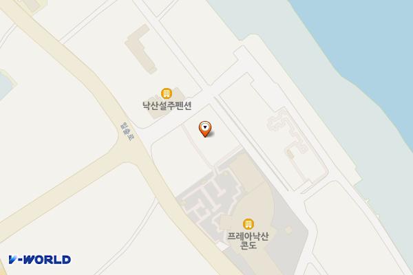 낙산 C지구 주차장(GS25 앞) 위치 지도 — 강원특별자치도 양양군 양양읍 조산리 433-13