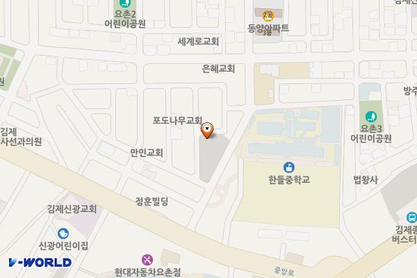요촌 제3공영주차장 위치 지도 — 전북특별자치도 김제시 요촌동 596