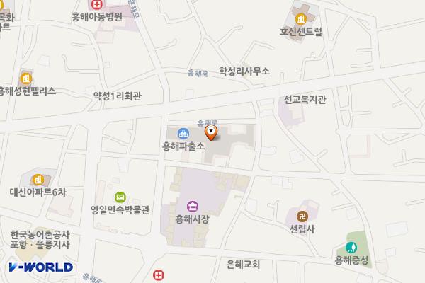 흥해시장공용주차장 위치 지도 — 경상북도 포항시 북구 흥해읍 성내리 56