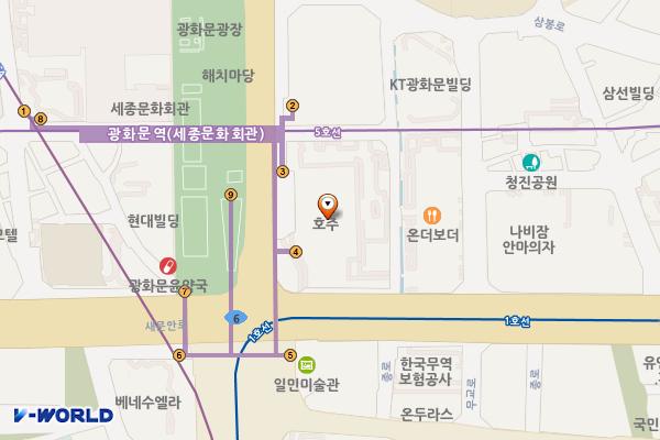 교보생명 본사사옥 위치 지도 — 서울특별시 종로구 종로 1