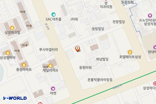 LG트윈텔1차 위치 지도 — 서울특별시 강남구 삼성로96길 6