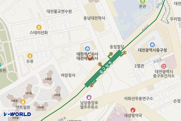 교보생명 대전사옥 위치 지도 — 대전광역시 중구 중앙로 69