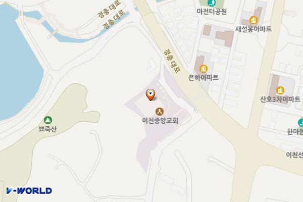 이천중앙교회 위치 지도 — 경기도 이천시 경충대로2675번길 6
