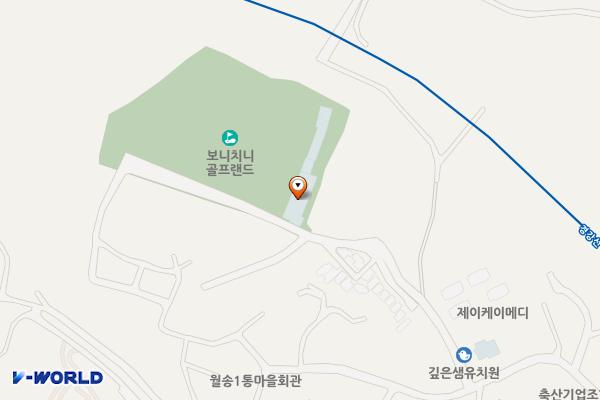 보니치니골프랜드 위치 지도 — 경기도 여주시 삼밭골길 38