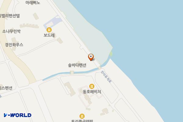 동호 해변주차장 위치 지도 — 강원특별자치도 양양군 손양면 동호리 1-113