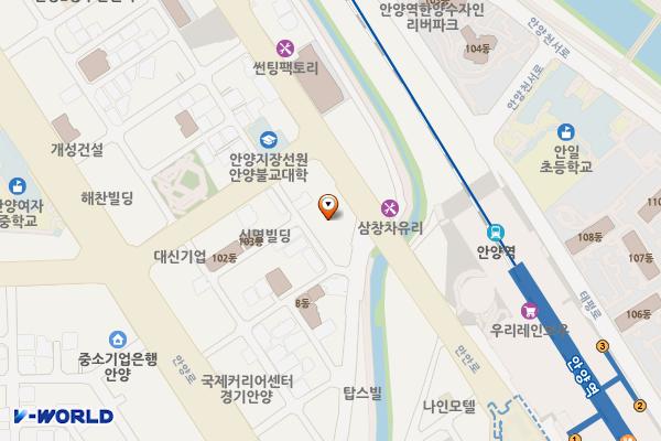 원평 노블레스(오피스텔) 위치 지도 — 경기도 안양시 만안구 만안로 259