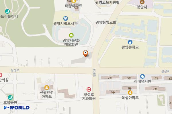 우산리 617-3 위치 지도 — 전남광주통합특별시 광양시 광양읍 신재로 89