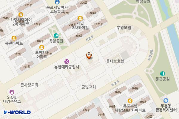 루쏘호텔 위치 지도 — 전남광주통합특별시 목포시 장미로 107