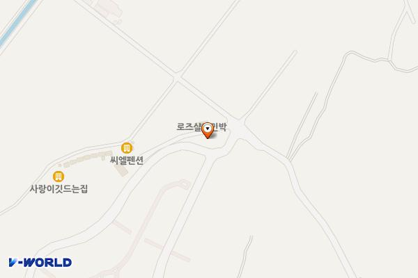 정암지구 전원마을 주차장 위치 지도 — 강원특별자치도 양양군 강현면 정암리 955-2