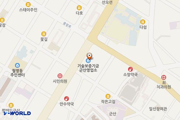 교보생명 군산사옥 위치 지도 — 전북특별자치도 군산시 대학로 35