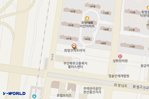 그린카 부산점(OCPP) 위치 지도 — 부산광역시 북구 금곡대로303번길 80