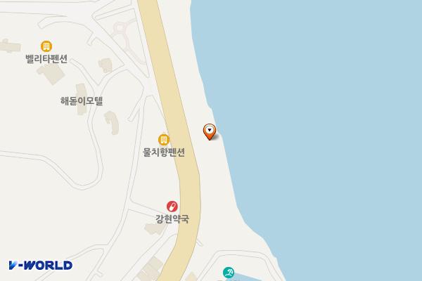물치항 공영 주차장 위치 지도 — 강원특별자치도 양양군 강현면 물치리 7-5