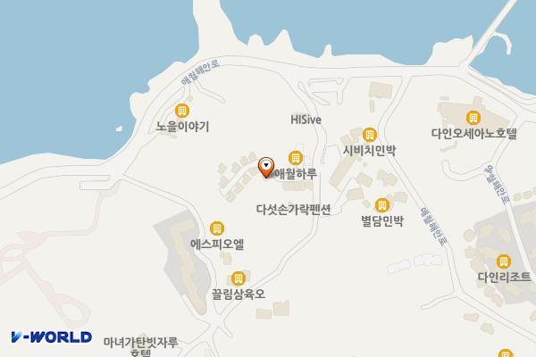 애월바다타운하우스민박 위치 지도 — 제주특별자치도 제주시 애월읍 고내로13길 99-15