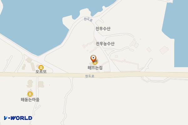 해뜨는집 위치 지도 — 제주특별자치도 서귀포시 성산읍 한도로 137
