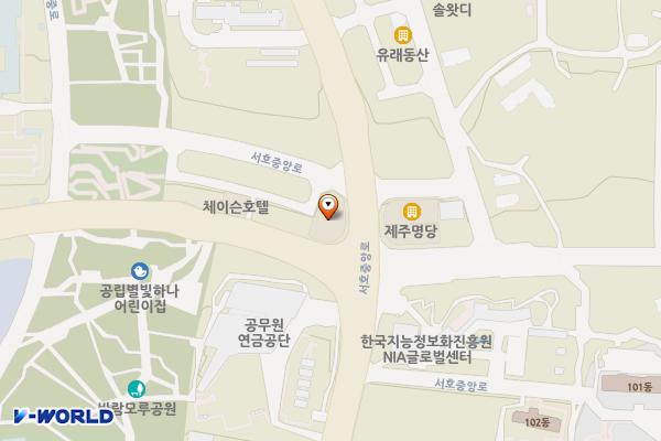 라마다앙코르 위치 지도 — 제주특별자치도 서귀포시 서호중로 55