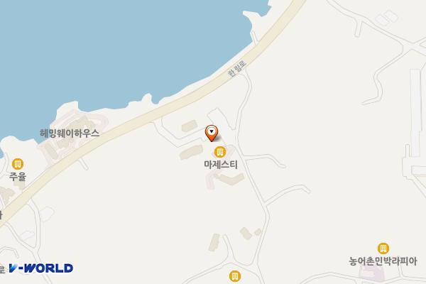 아길라 호텔 위치 지도 — 제주특별자치도 제주시 한림읍 옹포2길 10
