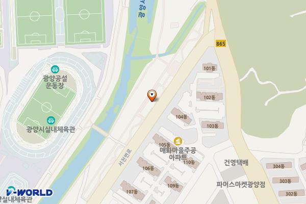구산리 576-28 위치 지도 — 전남광주통합특별시 광양시 광양읍 서천변로 257