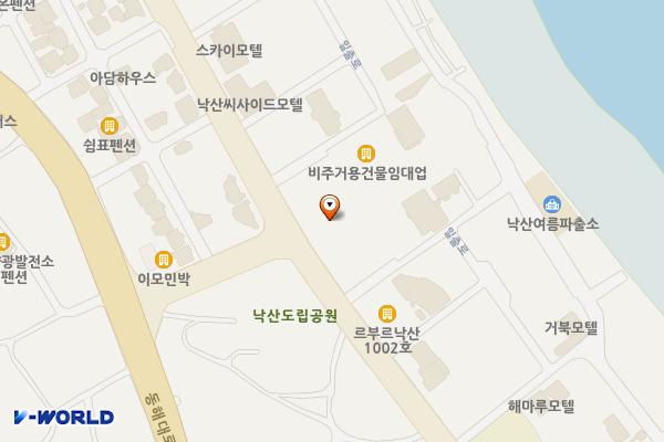낙산광장 주차장 위치 지도 — 강원특별자치도 양양군 강현면 주청리 2-14