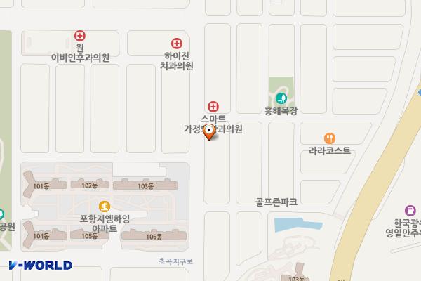 초곡한우가(50KW) 위치 지도 — 경상북도 포항시 북구 흥해읍 초곡리 1363